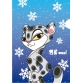 Snow Leopard Plastic Folder